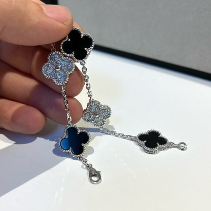 [⭐Reverie Jewels] CLOVER 5 MOTIF ONYXS BRACELET COLLECTION