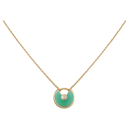 [⭐Reverie Jewels]AMULETTE GOLD MALACHITE NECKLACE