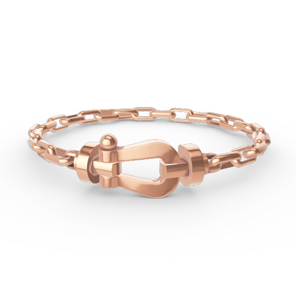 [⭐Reverie Jewels]FORCE LARGE HORSESHOE CLASP  METAL BRACELET