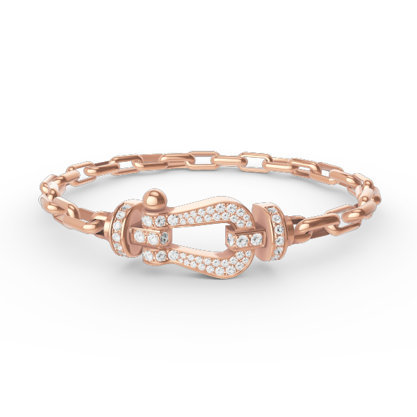 [⭐Reverie Jewels]FORCE LARGE HORSESHOE CLASP  METAL BRACELET