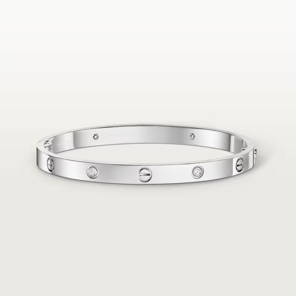 [⭐Reverie Jewels]LOVE BRACELET 4.8MM 4 DIAMONDS