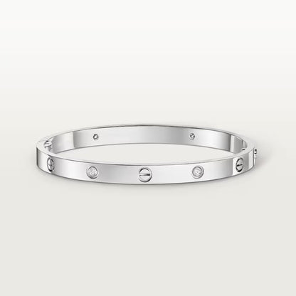 [⭐Reverie Jewels]LOVE BRACELET 4.8MM 4 DIAMONDS
