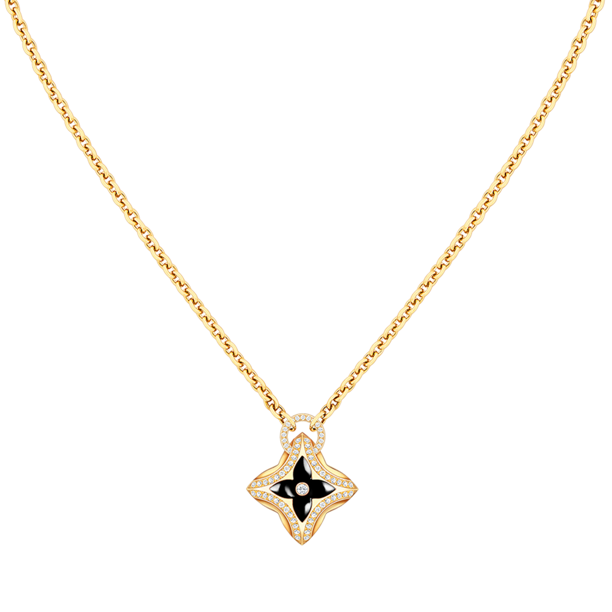 [⭐Reverie Jewels]STAR PEDANT PINK GOLD DIAMOND NECKLACE
