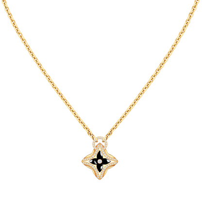 [⭐Reverie Jewels]STAR PEDANT PINK GOLD DIAMOND NECKLACE