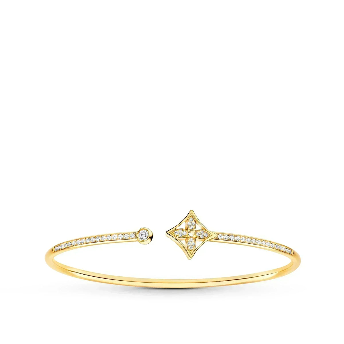 [⭐Reverie Jewels]IDYLLE GOLD OPEN BRACELET DIAMOND PAVED