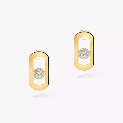 [⭐Reverie Jewels]So Move Diamond Earrings in Yellow Gold