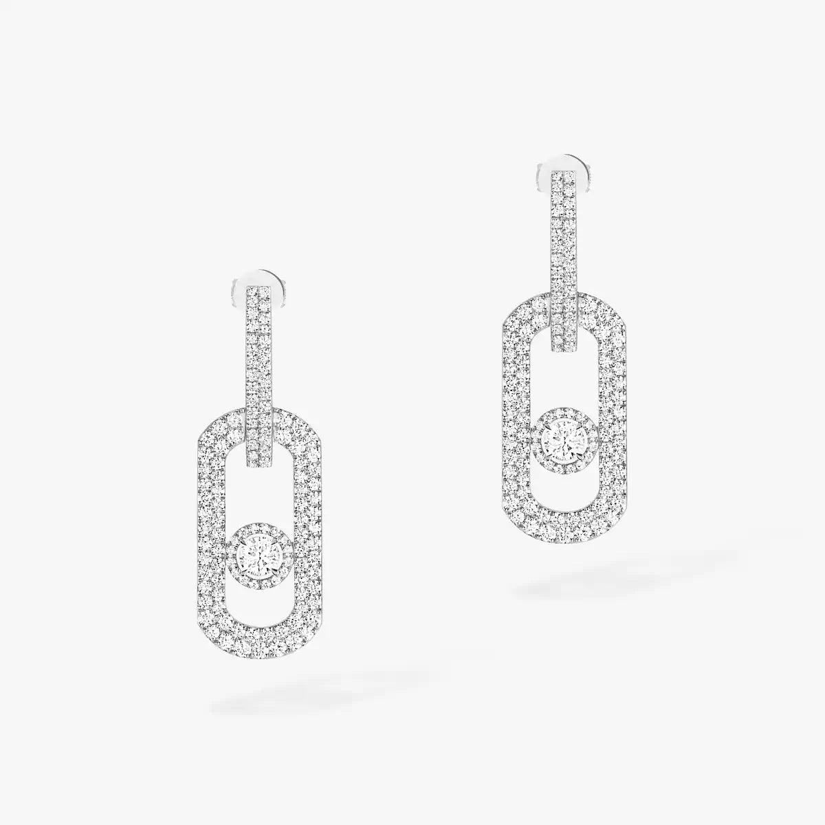 [⭐Reverie Jewels]So Move XL Pave_-Set Diamond Pendant Earrings