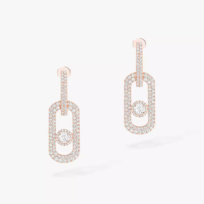 [⭐Reverie Jewels]So Move XL Pave_-Set Diamond Pendant Earrings