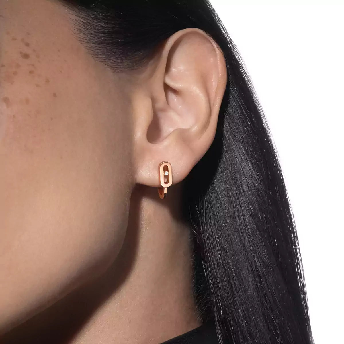 [⭐Reverie Jewels]Diamond Mini Hoop Earrings Move Classique