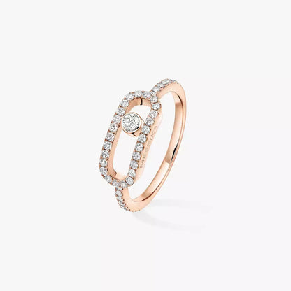 [⭐Reverie Jewels]Move Uno Diamond Ring in Gold
