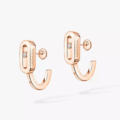 [⭐Reverie Jewels]Diamond Mini Hoop Earrings Move Classique