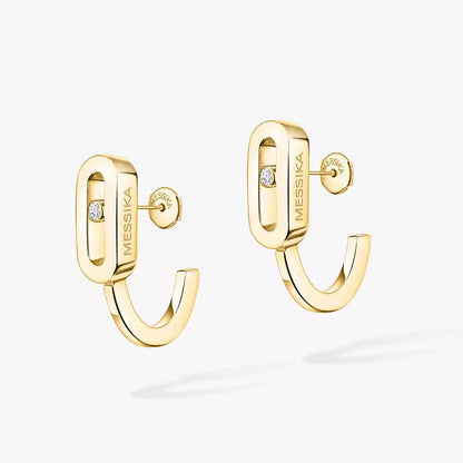 [⭐Reverie Jewels]Diamond Mini Hoop Earrings Move Classique