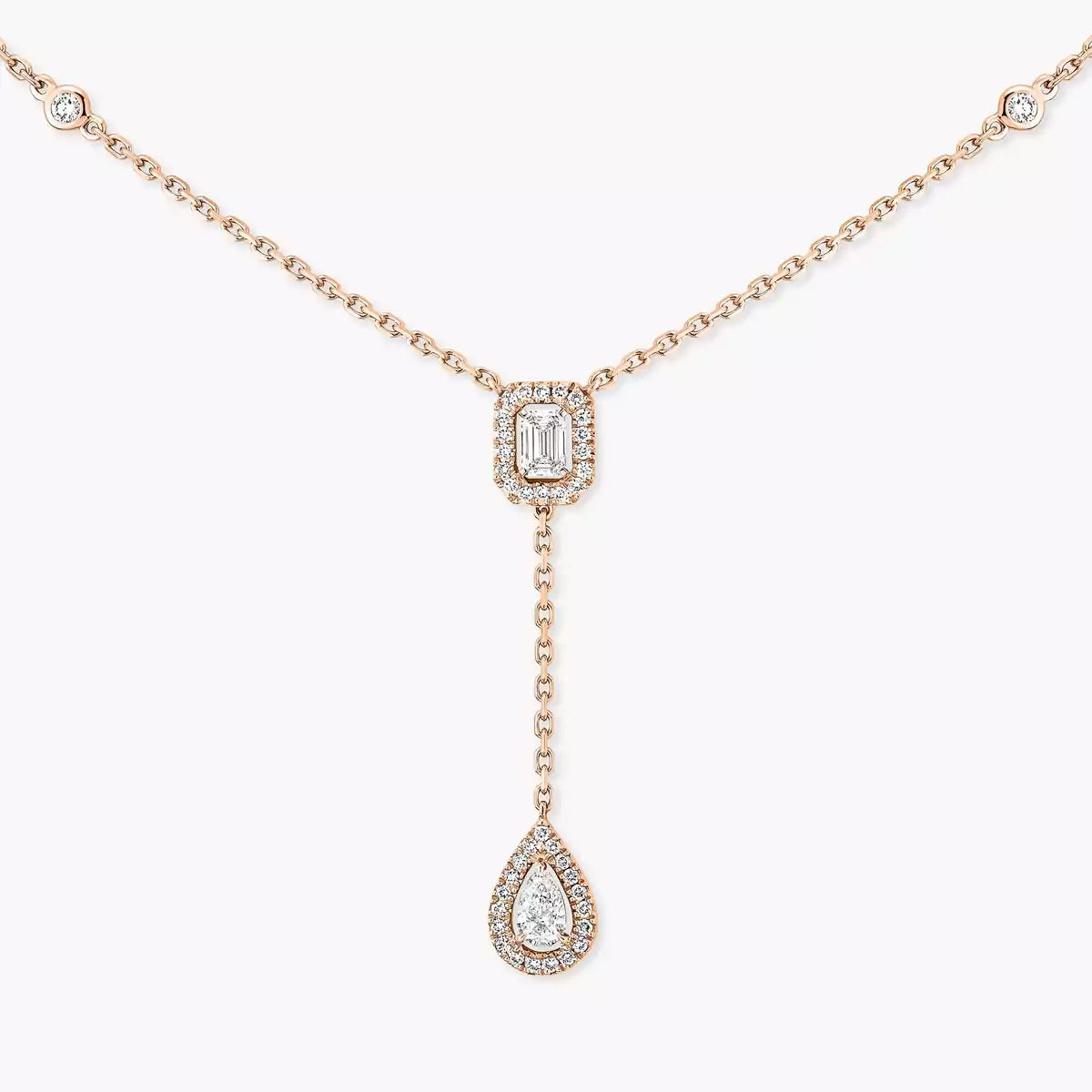 [⭐Reverie Jewels]Gold Diamond Tie Necklace