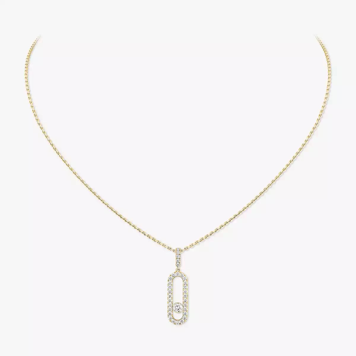 [⭐Reverie Jewels]Move Uno Diamond Necklace in Rose Gold