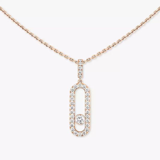 [⭐Reverie Jewels]Move Uno Diamond Necklace in Rose Gold
