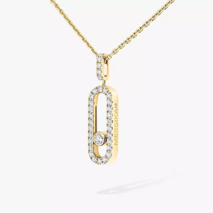 [⭐Reverie Jewels]Move Uno Diamond Necklace in Rose Gold
