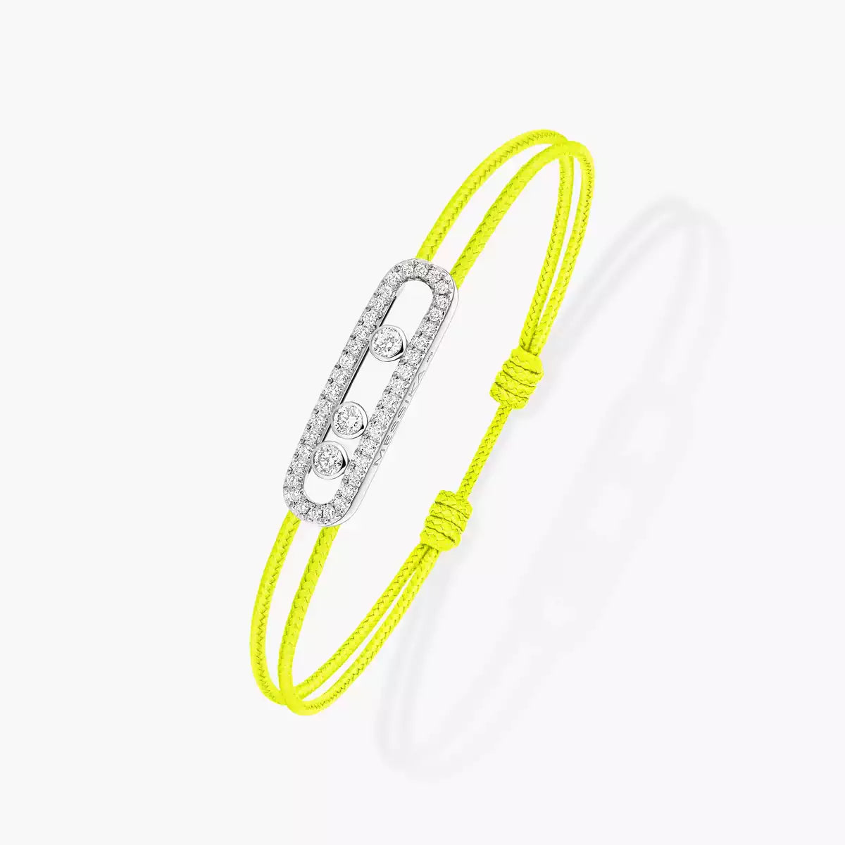 [⭐Reverie Jewels]Messika Care(s) pink cord pavé bracelet