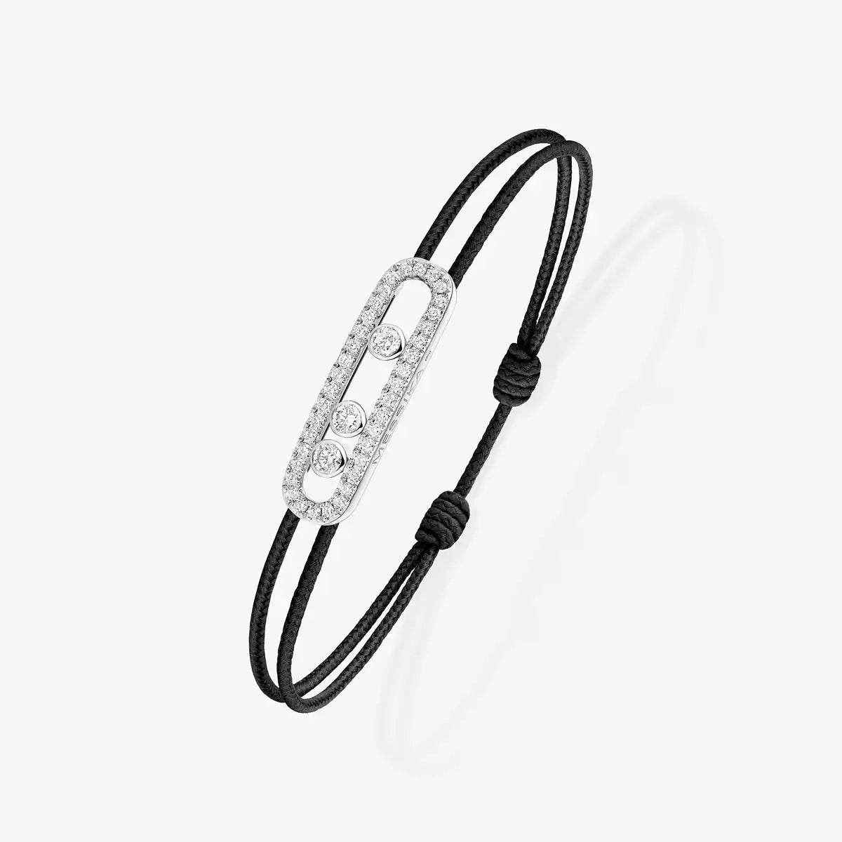 [⭐Reverie Jewels]Messika Care(s) pink cord pavé bracelet
