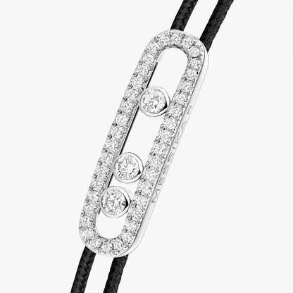 [⭐Reverie Jewels]Messika Care(s) pink cord pavé bracelet