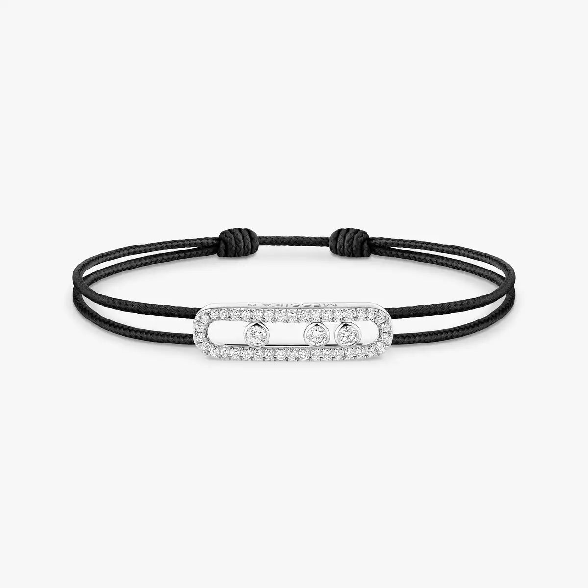 [⭐Reverie Jewels]Messika Care(s) pink cord pavé bracelet