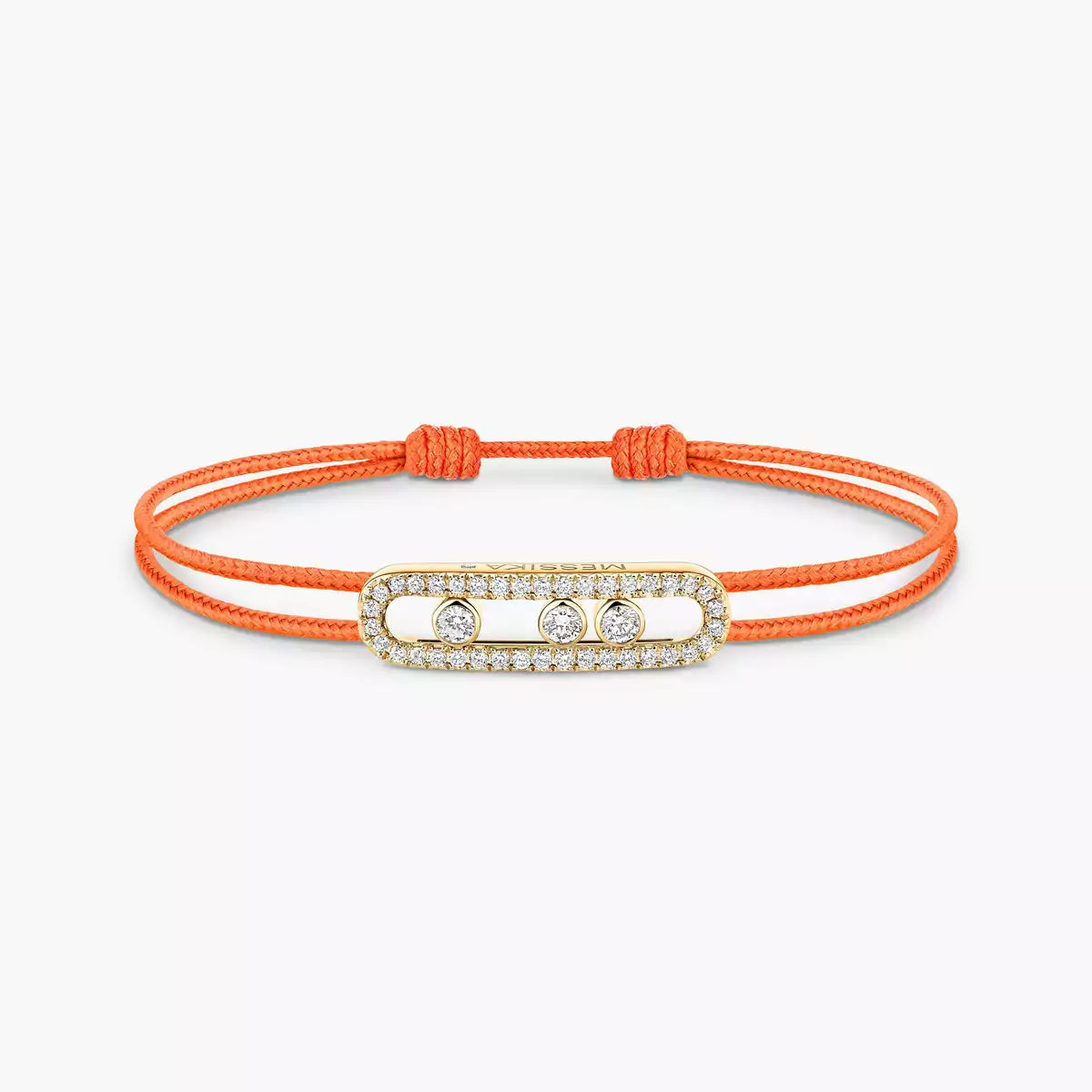 [⭐Reverie Jewels]Messika Care(s) pink cord pavé bracelet