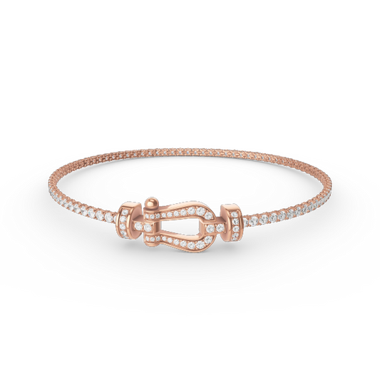 [⭐Reverie Jewels]FORCE  HORSESHOE  DIAMOND TENNIS BRACELET
