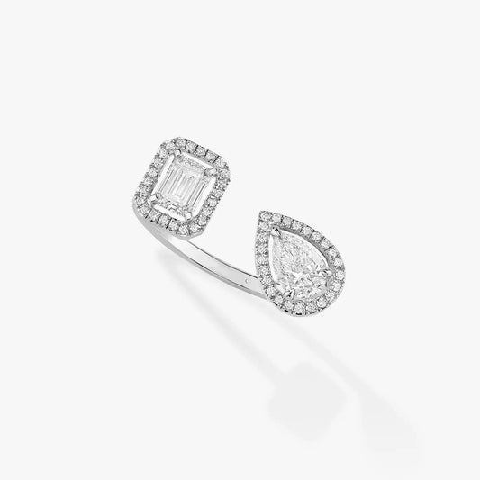 [⭐Reverie Jewels]MY TWIN TOI & MOI SILVER DIAMOND RING