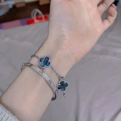 [⭐Reverie Jewels]CLOVER 5 MOTIF PIETERSITE BRACELET COLLECTION