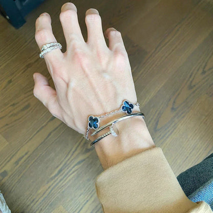 [⭐Reverie Jewels]CLOVER 5 MOTIF PIETERSITE BRACELET COLLECTION