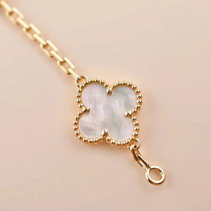 [⭐Reverie Jewels]CLOVER WHITE PEARL MOP 5 MOTIF BRACELET COLLECTION