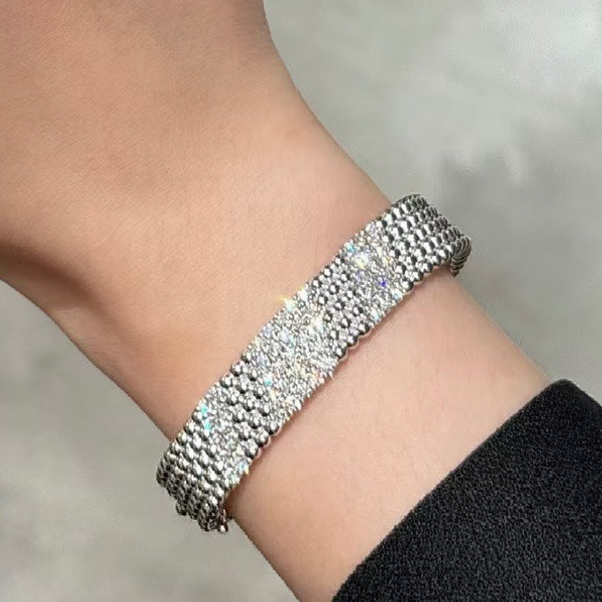 [⭐Reverie Jewels]  FIVE-ROW DIAMOND BRACELET