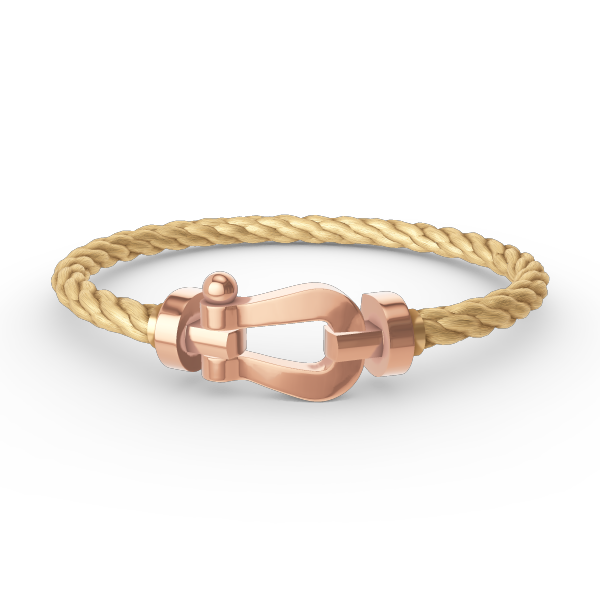 [⭐Reverie Jewels]FORCE LARGE HORSESHOE NO DIAMOND BRACELET ROSE GOLD