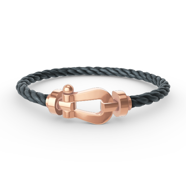 [⭐Reverie Jewels]FORCE LARGE HORSESHOE NO DIAMOND BRACELET ROSE GOLD