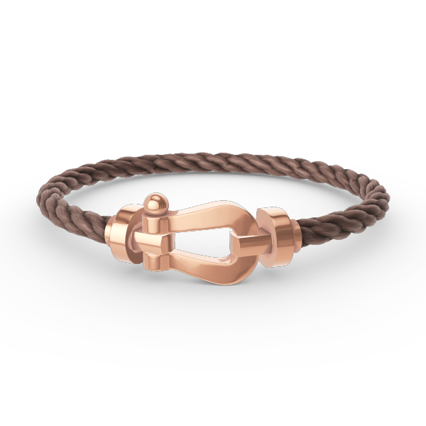 [⭐Reverie Jewels]FORCE LARGE HORSESHOE NO DIAMOND BRACELET ROSE GOLD
