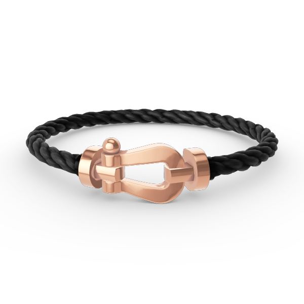 [⭐Reverie Jewels]FORCE LARGE HORSESHOE NO DIAMOND BRACELET ROSE GOLD