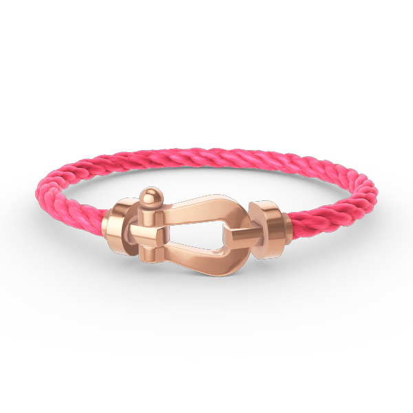 [⭐Reverie Jewels]FORCE LARGE HORSESHOE NO DIAMOND BRACELET ROSE GOLD