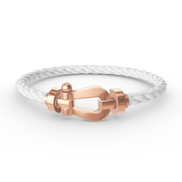 [⭐Reverie Jewels]FORCE LARGE HORSESHOE NO DIAMOND BRACELET ROSE GOLD