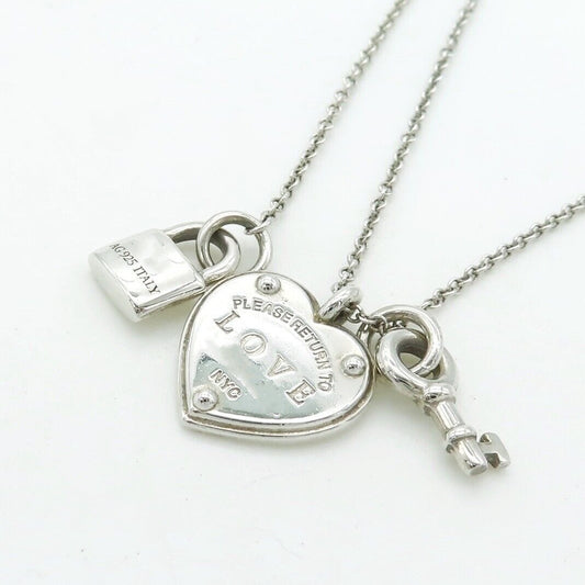 [Reverie Jewels]LOVE HEART TAG KEY NECKLACE