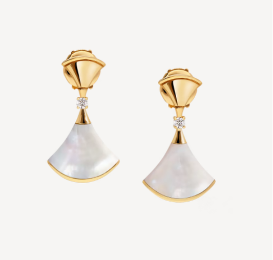 [⭐Reverie Jewels]DREAM MOP 1 DIAMOND EARRINGS