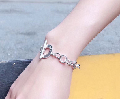 [Reverie Jewels]TOGGLE TAG BRACELET SILVER