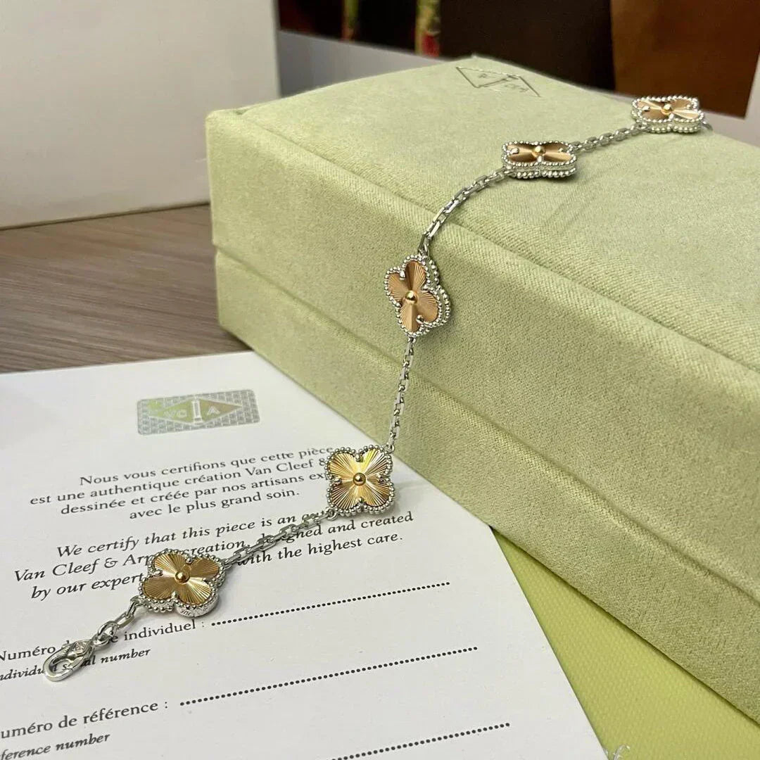 [⭐Reverie Jewels] CLOVER 5 MOTIF LASER BRACELET COLLECTION