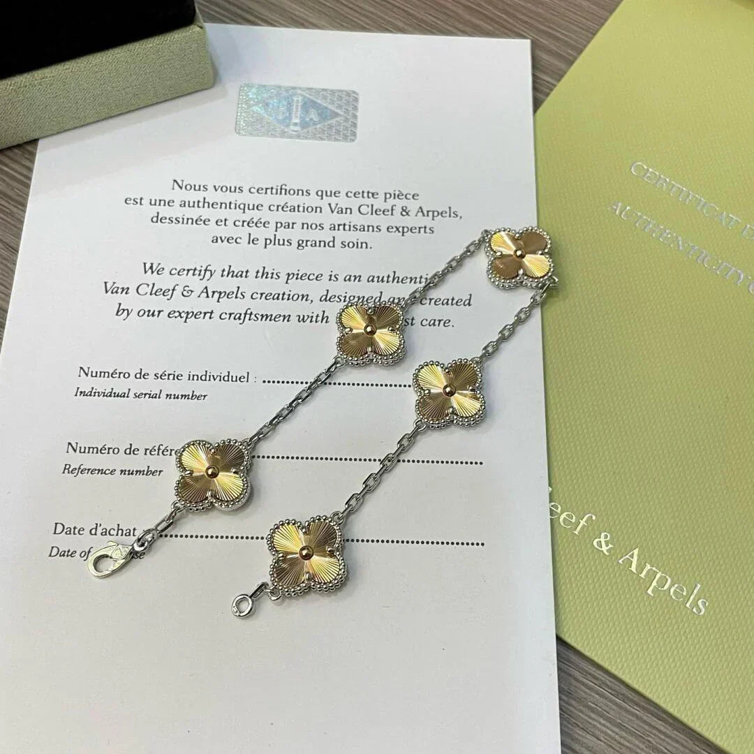 [⭐Reverie Jewels] CLOVER 5 MOTIF LASER BRACELET COLLECTION