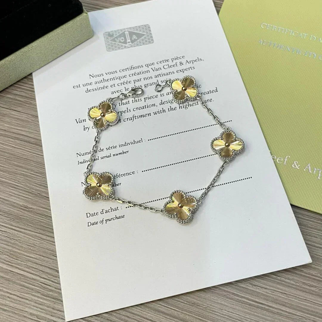 [⭐Reverie Jewels] CLOVER 5 MOTIF LASER BRACELET COLLECTION