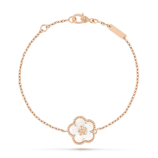 [⭐Reverie Jewels]LUCKY WHITE MOP PLUM BLOSSOM  BRACELET
