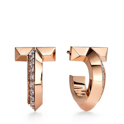 [Reverie Jewels]T1 HOOP DIAMOND EARRINGS