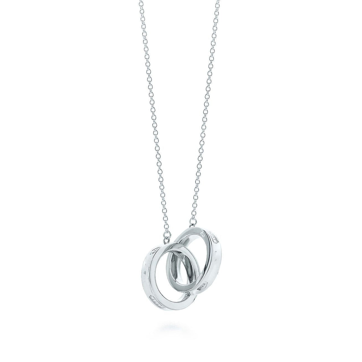 [Reverie Jewels]INTERLOCKING CIRCLES PENDANT SILVER SMALL NECKLACE