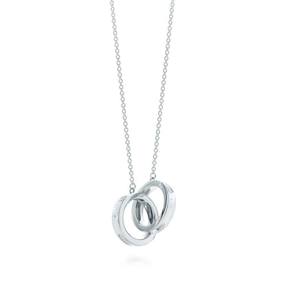 [Reverie Jewels]INTERLOCKING CIRCLES PENDANT SILVER SMALL NECKLACE