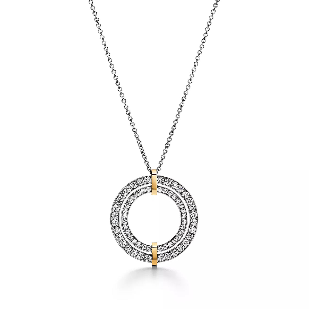 [Reverie Jewels]EDGE DIAMOND GOLD SILVER NECKLACE