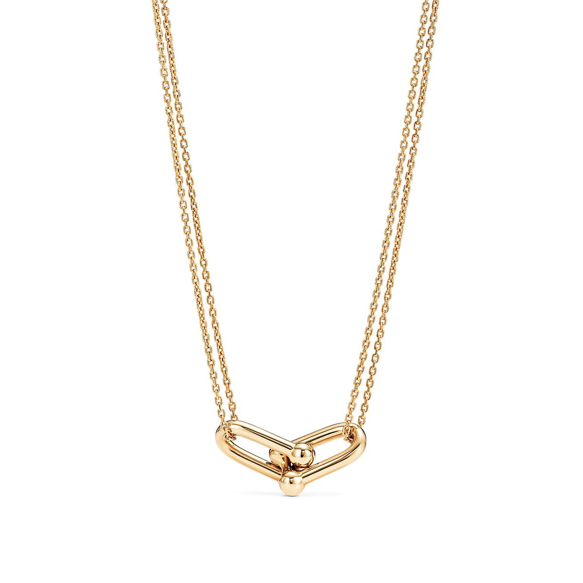 [Reverie Jewels]HARDWEAR GOLD DOUBLE LINK NECKLACE