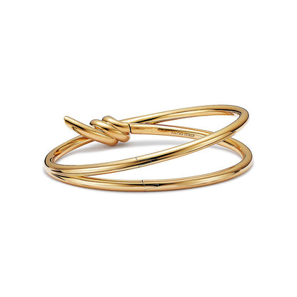 [Reverie Jewels]KNOT DOUBLE ROW GOLD BRACELET
